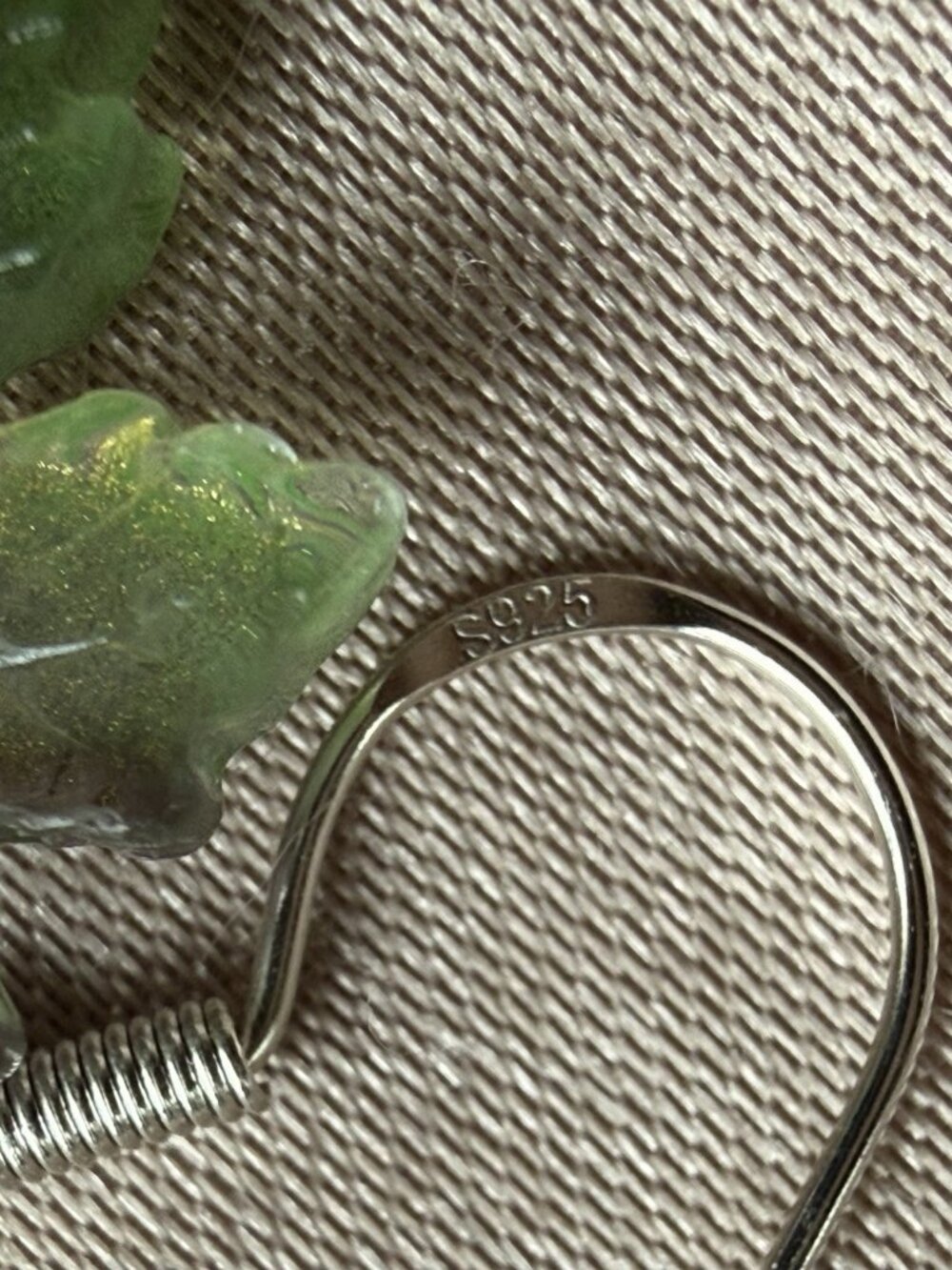 REIMAGINED Vineyard Grape Earrings Dyed Agate 925 Silver Hooks Dangle 2” - Picture 7 of 7